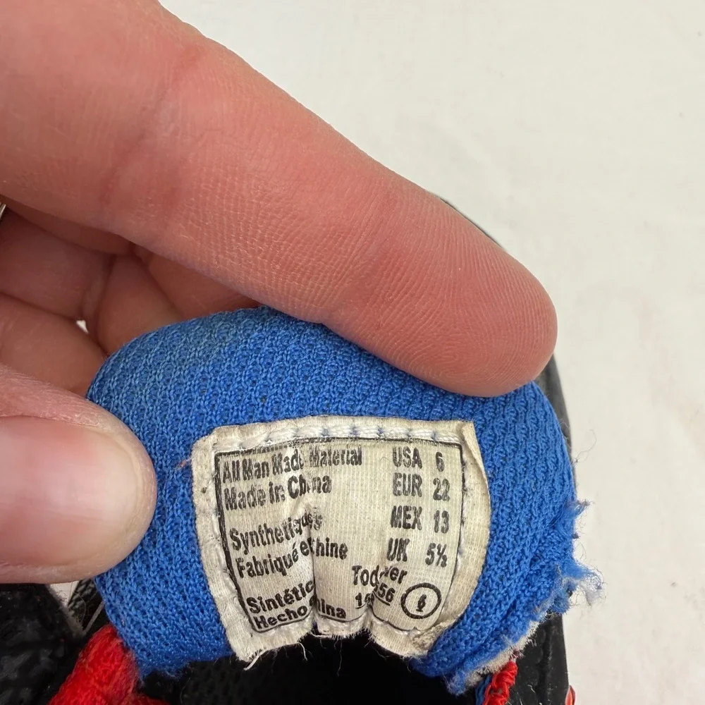 Disney Pixar Cars‎ Lightning McQueen Toddler Sneakers Black Red Size 6 Toddler